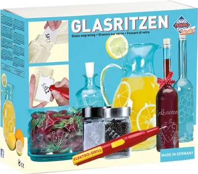 Immagine prodotto di Peter Bausch PEBARO Set di scarabocchi in vetro Set regalo di scarabocchi in vetro con bicchieri 357