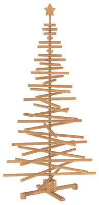 Obrázok produktu pre vidaXL Drevený vianočný stromček KOTKA, 180 cm, masívne borovicové drevo