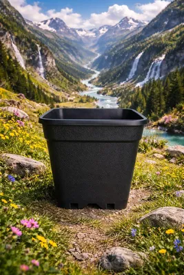 Produktbild von Topf 6,5 Liter viereckig - 18 x 18 x 23 cm Pflanztopf Blumentopf Pflanzkübel