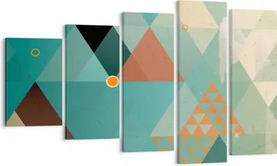 Produktbild von Bild auf Leinwand - Leinwandbild - Abstraktion modern - 100x60cm - Wand Bild - Wanddeko - Leinwanddruck - Bilder - Kunstdruck - Wanddekoration - Leinwand bilder - Wandkunst - EG100x60-3571