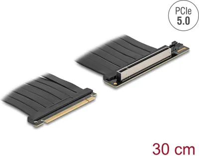 Zdjęcie produktu dla DeLOCK 81593, PCIe, PCIe, PCIe 5.0, Czarny, PC, 0,3 m
