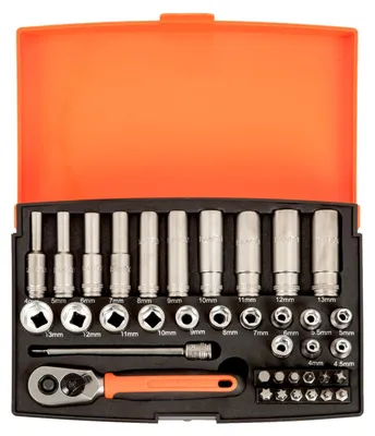 Produktbild von Bahco Langer/kurzer Steckschlüsselsatz 25 El. Sl25L