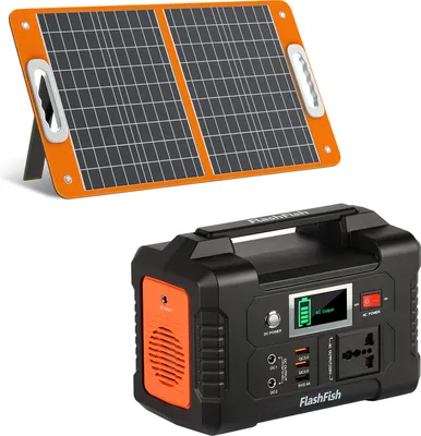 Produktbild von Flashfish E200 Přenosný generátor Solární generátor, solární úložiště se 151 Wh (250W Peak)/40800 mAh , nouzový zdroj energie pro outdoor, kempování, dovolenou + 60W skládací solární panel Nouzová napájecí sada