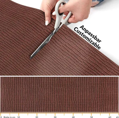 Produktbild von Flurläufer Premium Küchenläufer Teppichläufer Textil WILSON Braun Mosaik Robust Breite 67cm Länge 140cm