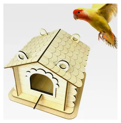 Produktbild von Vogelhäuser für den Außenbereich - Nistkasten aus Naturholz - Für Garten, Hof, Balkon und zur Vogelfütterung im Freien
