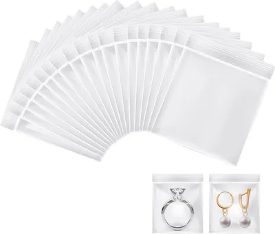 Produktbild von 200 Stück Mini Druckverschlussbeutel Zip Beutel 25 mm x 35 mm, wiederverschließbar, Praktische Kunststoffbeutel für schnelles Ein- und Auspacken, Lagerung Nuss, Getreide