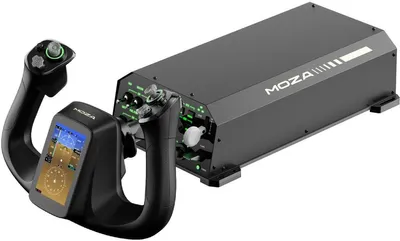 Zdjęcie produktu dla MOZA MFY Pro Yoke + AY210 – Zestaw symulatora lotu z siłowym sprzężeniem – dla PC