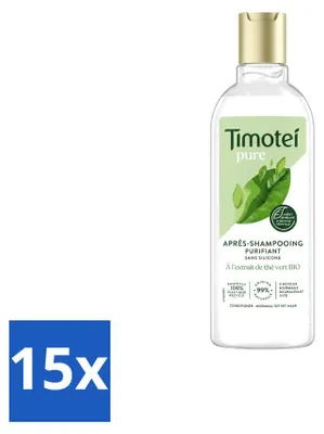 Zdjęcie produktu dla 15 sztuk odżywki Timotei Pure Green Tea - 300 ml - zestaw ekonomiczny