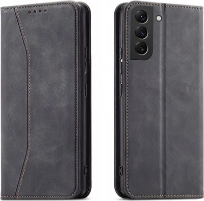 Produktbild von HQWear Magnet Fancy Case mit Kartenfach für Samsung Galaxy S23 Plus, Schwarz