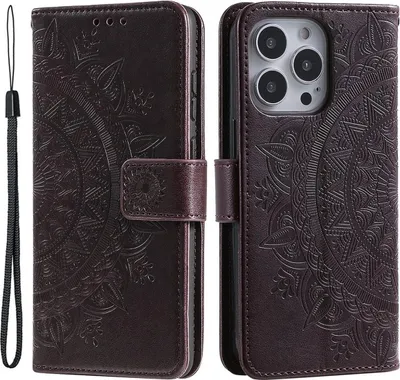 Produktbild von Hülle für Apple iPhone 14 Pro Handyhülle Flip Case Handy Cover Tasche Mandala