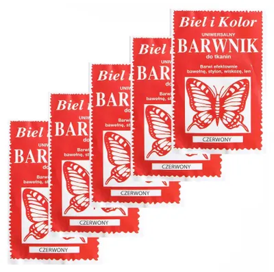 5 x 10g Batikfarbe Textilfarbe Stofffarbe färben koralle