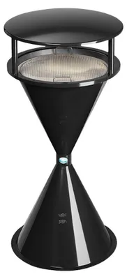 Produktbild von Klassischer Standascher mit Dach für Innen- & Außenbereich | HxBxT 72x42x42cm | Kunststoff | Schwarz