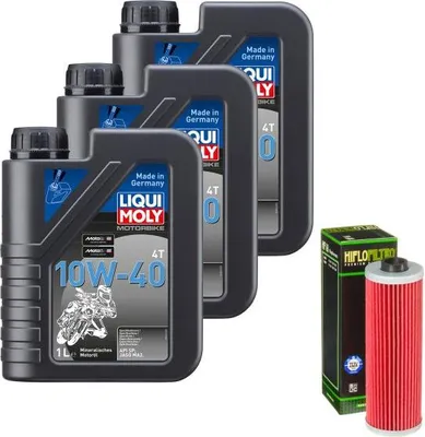 Image de Kit d'entretien pour BMW R 65 2.série 248 1984, LIQUI MOLY 10W-40 3L, filtre à huile