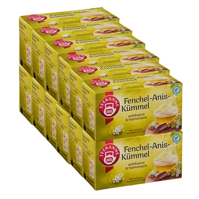 Produktbild von Teekanne Fenchel Anis Kümmel aromatisch und würzig 60g 12er Pack