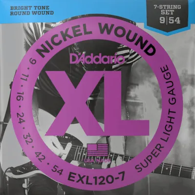 Produktbild von D'Addario EXL120-7 - super light (009-054) - 7-string