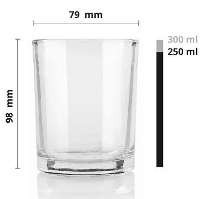 Produktbild von Dessertgläser 6er Set KROSNO 250 ml Glas Spülmaschinenfest Eisbecher Eisschalen