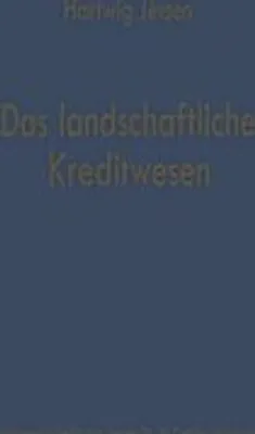 Produktbild von Das landschaftliche Kreditwesen