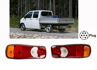 Image de 2x Feux arrières Pour VW TRANSPORTER T5 Paire L+R E-Prüf E4