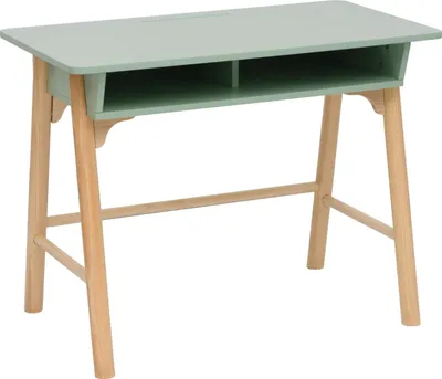 Produktbild von Rebecca Mobili dětský psací stůl Luan 70x90x50 MDF borovice aqua zelená hnědá