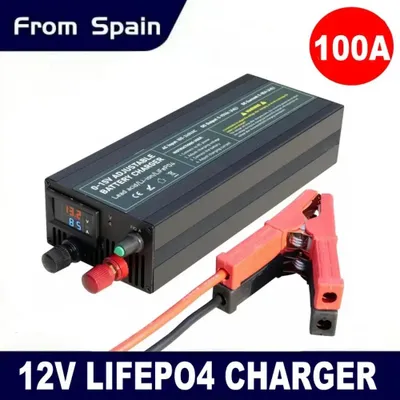 Produktbild von 12V LiFePO4-Ladegerät mit 60A und einstellbarer Spannung für Lithium-Akkus