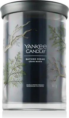 Productafbeelding van Yankee Candle Signature, cilinderkaars, blauw, amber, grapefruit, mandarijn, brandduur 100 uur, 1 stuk