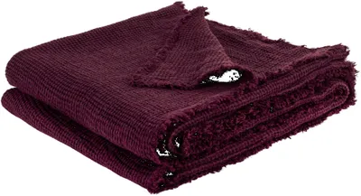 Produktbild von Zoeppritz Leinen-Plaid Honeybee Farbe oxblood Größe 130x180