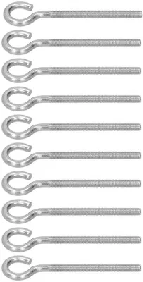 Produktbild von Tägliche Waren- Ringschrauben 10 Stk - Schraubhaken - 304 Edelstahl - Schraubhaken - geschweißt - 10x2.5cm - Schraubhaken
