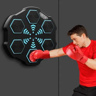 Produktbild von Boxingmaschine mit Bluetooth - Trainingspaket für Boxen und Fitness - mit Musik - Boksball - tragbar und oplaadbar