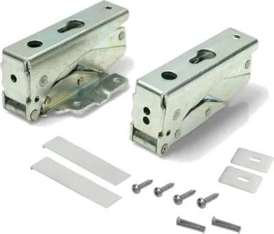 Produktbild von Trade-Shop Scharnier-Kit oben unten für Kühlschränke Gefrierschränke inkl. Montage-Zubehör kompatibel mit Hettich 3362 5.0, 3363 5.0, 3905 5.0