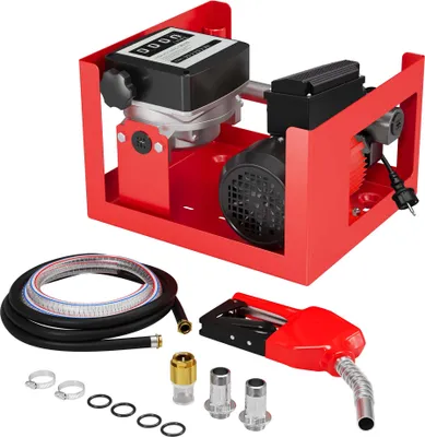 Produktbild von Wiltec Heizöl- und Dieselpumpe 230V/600W 40l/min selbstansaugend Pumpe mit automatischer Pistole, Kraftstoffpumpe, Absaugpumpe