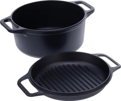 Obrázek produktu pro Victoria 30940 Indukční litinový hrnec na pečení chleba 27 cm, 5,7 l, bez teflonů, černý