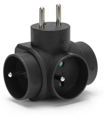 Immagine prodotto di MONTIS MT028-BK triplo splitter di rete nero