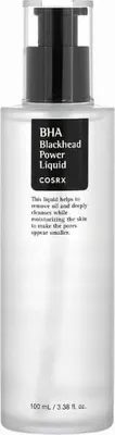 Produktbild von COSRX BHA Blackhead Power Liquid Peelingessenz 100ml, exfolierend, porenklärend, gegen Pickel, Hautunreinheiten & Hyperpigmentierung, für fettige & zu Akne neigende Haut, mit Salicylsäure, Milchsäure, Mandelsäure, Azelainsäure, pH 4.0, ohne Parabene, künstliche Duft- & Farbstoffe