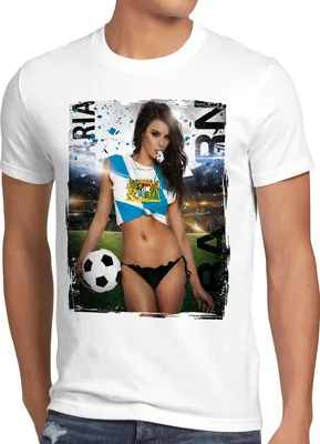 Produktbild von style3 Bayern Soccer Girl Herren T-Shirt Fußball Fan-Outfit München Germany WM 2026 Weltmeisterschaft