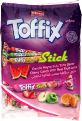 Zdjęcie produktu dla ELVAN Cukierki Toffix Stick Pyszne Cukierki Wysoka Jakość 800g