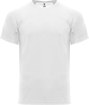 Produktbild von Roly CA6401 | Herren Monaco T-Shirt, schnelltrocknend, atmungsaktiv - Farbe: White 01 - Größe: 3XL