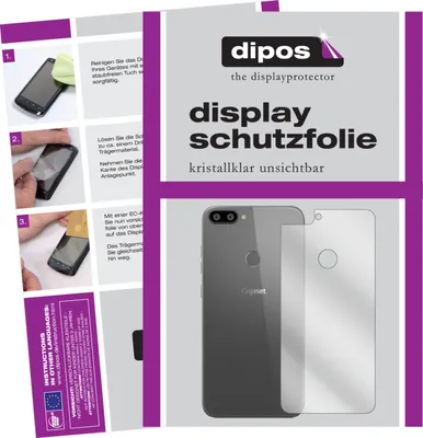 Obrázok produktu pre 2x ochrana displeja pre Gigaset GS195 zadná priehľadná ochranná fólia na displej dipos