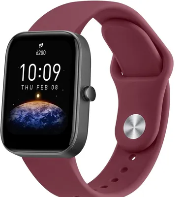 Obrázok produktu pre Púzdro hodiniek SAMSUNG GALAXY 3, priemer 45 mm/46 mm, remienok šírky 22 mm, silikón, farba: čerešňová