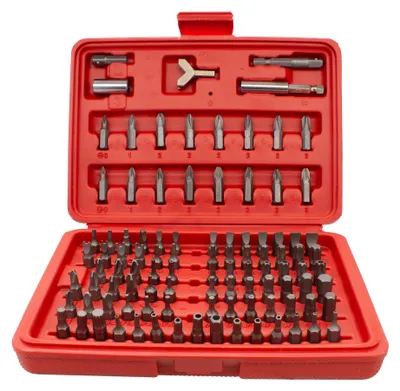 Schraubendrehersatz 100-tlg. mit magnetischen Spitzen, Präzision