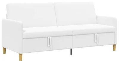 Obrázok produktu pre vidaXL Pohovka s úložným priestorom, biela, 192 x 78 x 87 cm, polyester