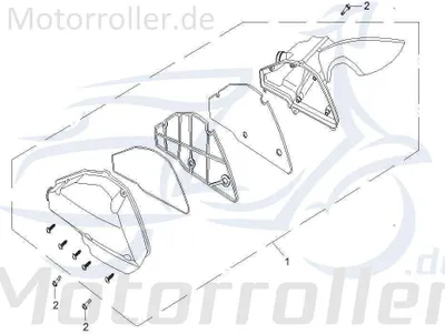 Produktbild von Baotian Classico Victoria 50 Luftfiltereinsatz 50ccm 4Takt 172120-139QMA-0500 Motorroller.de Luft-Filter Luftfiltermatte Luftfilter-Einsatz Scooter
