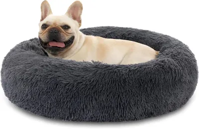 Productafbeelding van Kattenbed, hondenbed, zacht kattenbed, comfortabel hondenmandje, wasbaar, antislip huisdierenbed, diameter 50 cm, puppybed, knuffelbed