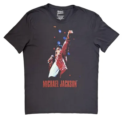 Produktbild von Michael Jackson - "Beat It Live" T-Shirt für Herren/Damen Uni RO16164 (L) (Anthrazit)