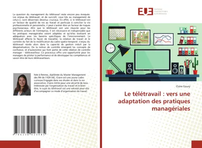Produktbild von Le télétravail : vers une adaptation des pratiques managériales