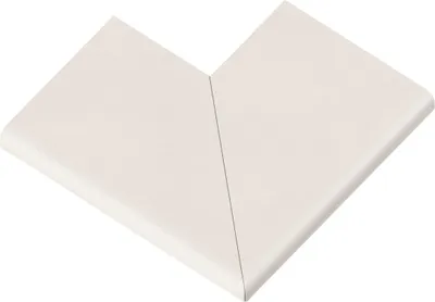 Produktbild von Poolumrandung Beckenrandstein Aquitaine Flach Element 90° Aussenecke weiß 49,5 x 31 x 3,2 cm