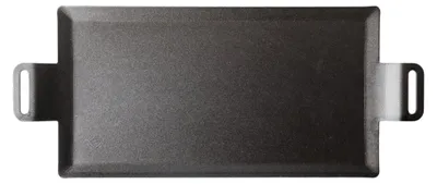 Grillplatte aus Kohlenstoffstahl, 62×27 cm, für Induktion & Gas