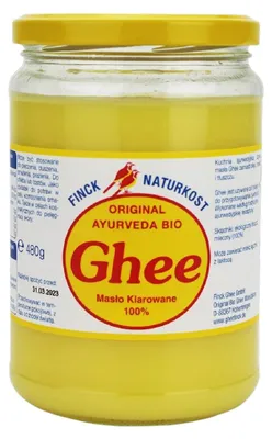 MASŁO KLAROWANE GHEE BIO 480 g (527 ml) - FINCK AYURVEDA