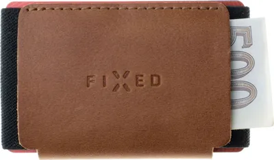 Zdjęcie produktu dla FIXED Tiny Wallet z prawdziwej skóry bydlęcej w kolorze brązowym