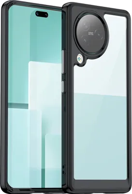 Produktbild von Schutzhülle für Xiaomi Civi 3 Klar Rückseite Stoßfeste TPU Silikon Bumper Hülle Schwarz