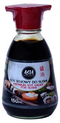 Immagine prodotto di Salsa di soia premium senza glutine per sushi 150ml - Asia Cucina